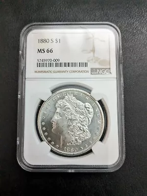 1880-S Morgan Silver Dollar NGC MS66 • $250