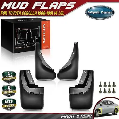 Splash Guards Mud Flaps For Toyota Corolla E90 1988 - 1992 Set Of 4 Front Rear • $23.69