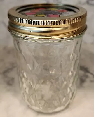 Vintage Ball Quilted Crystal Jelly Jar With Lid  • $7.99