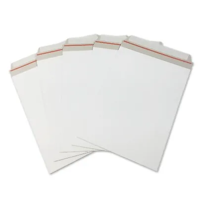 A4 Cardboard Envelopes White Rigid Hard C4 Postal Mailers Packaging Back Backed • £5.75