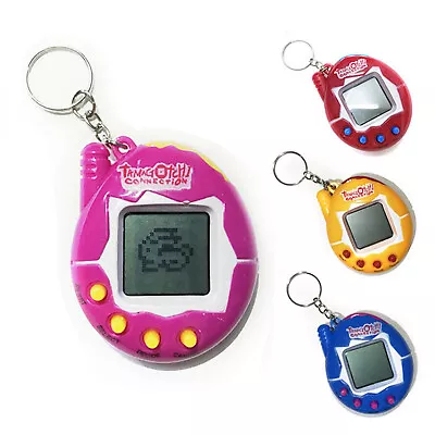 4x TAMAGOTCHI Electronic Cyber Pet Retro Toy Virtual Game Nostalgic 90's KeyRing • £16.79