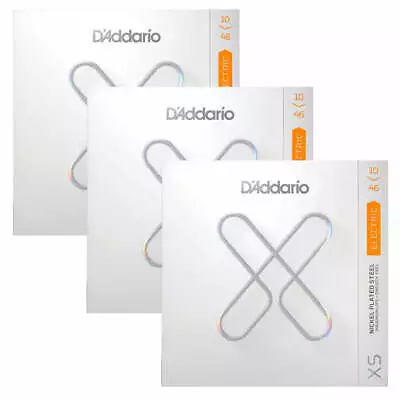 3-Pack! D'Addario Light XS Nickel Coated 10-46 Electric Guitar Strings XSE1046 • $33.99