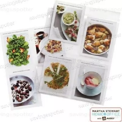 Martha Stewart Avery Sheet Protectors 5.5  X 8.5 Secure Top Load 4-Pockets Clear • $10.75