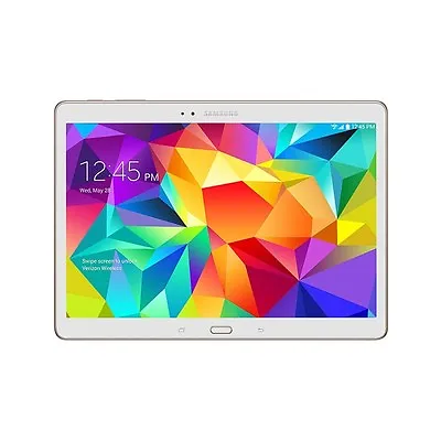 Samsung Galaxy Tab S T807 Verizon 4G LTE 10.5  Android White Tablet - Excellent • $107.95