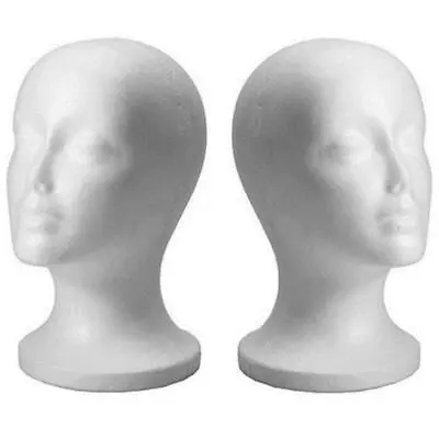 Head Wig Foam Mannequin 11 Inch Display Hat Glasses Styrofoam Male Free Shiping • $9.99