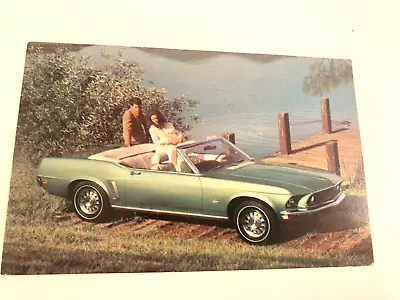 Vintage Postcard Ford Mustang 1969 Convertible Unused Dealer's Promotional   • $9.49