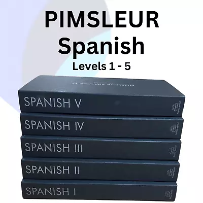 Pimsleur Spanish Levels 1 To 5 & Plus - 150 Lessons Gold Edition. • £19.99