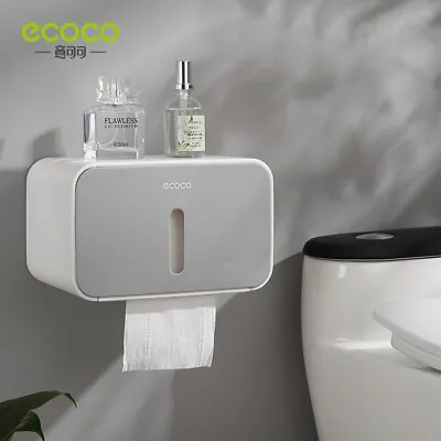 Ecoco Tissue Box Toilet Paper Roll Holder Bothroom Storage Organizer • $15.99