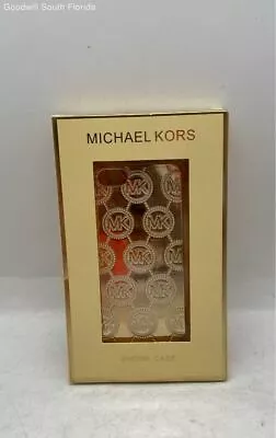 Michael Kors Gold Monogram Embossed Electronic IPhone Case Phone Cover Size NS • $12.99