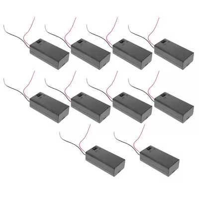  10 PCS Battery Casing 9 Volt Holder With Switch Case Connector Spring • £13.95