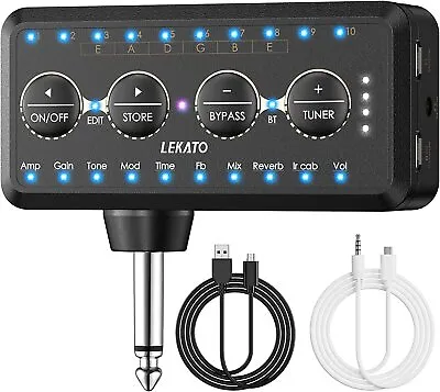 $49.99 • Buy LEKATO Wireless Multi-effects Guitar Headphone Amplifier IR Cabinet Simulations