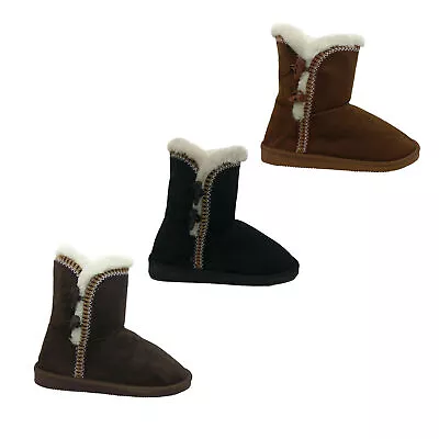 Ladies Slippers Sissi Winter Boot Faux Fur Lined Slipper Pull On Warm Size 37-42 • $34.95