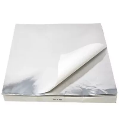 £6.49 • Buy Foil Lined Food Wrapping Sheets For Burgers, Sandwiches, Kebabs, Chicken Naan