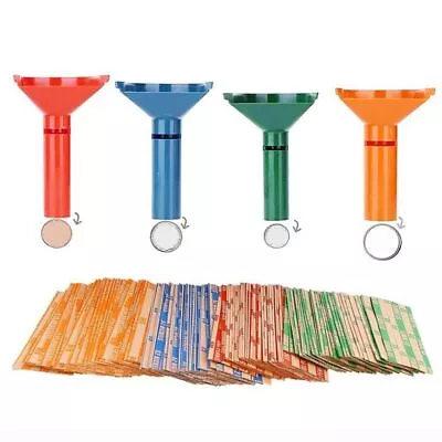 Coin Wrappers Coin Wrappers Assorted Coin Sorter Tubes Coin Counting Tubes • $18.07