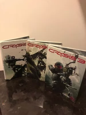 Set Of 3 Crysis 3 Steelbook Case PS3 G2 Size Mex 2013 Mint Condition NO Game • $69.95