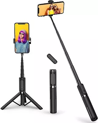 ATUMTEK Selfie Stick Tripod Extendable 3 In 1 Aluminum Bluetooth Selfie Stick W • £32.99