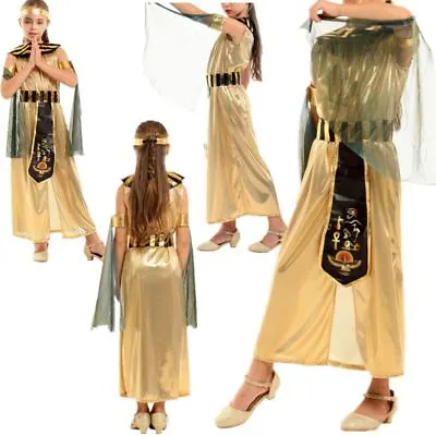 Girls Halloween Cosplay Ancient Princess Costumes Kid Egyptian Party Fancy Dress • $9