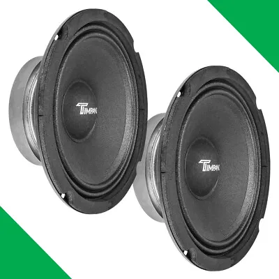 (2) 6.5  Midrange Timpano 200w Tpt-m6-8 8 Ohm Oem Replacement Car Speakers Pair • $34.95