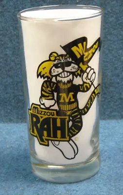 1982 Mizzou Tigers Drink Glass University Of Missouri Schedule On Glass - RARE • $40