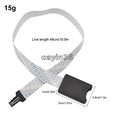 £3.50 • Buy TF Micro SD To SD Card Extension Cable Adapters Flexible 48CM  For Car Extender