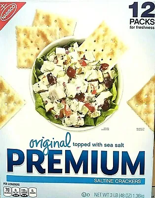 Nabisco Original Premium Saltine Crackers 12 Packs 48 Oz  • $16.19