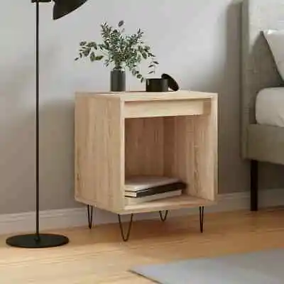 Bedside Cabinet Sonoma Oak 40x35x50 Cm Engineered Wood VidaXL • £28.76