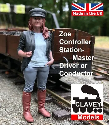 £16 • Buy 16mm Station Master Zoe Hand Painted Garden Railway People SM32 1:19 Figure