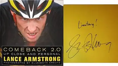 £686.54 • Buy Lance Armstrong Signed Come Back 2.0 Book Inscr. Livestrong Ultra Rare W/coa 