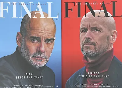 Manchester City V Manchester United. FA CUP FINAL PROGRAMME 2023  • £11.45
