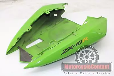 04-05 Zx10r Rear Back Tail Fairing Undertail Cowl Plastic Green *cracked* • $70.51