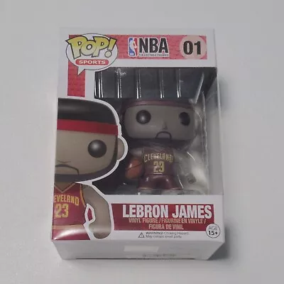 Lebron James Funko Pop #01 NBA Cleveland Cavaliers Red Jersey Vinyl Figure • $100