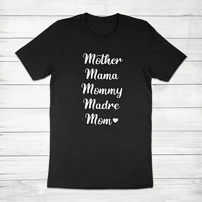 Mother's Day Gift Mama Mommy Madre Mom Pregnancy Announcement Unisex Tee T-Shirt • $16.92