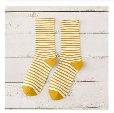 Ladies Ankle Socks - Striped Design  - 8 Colours - LS0090 • £5.95