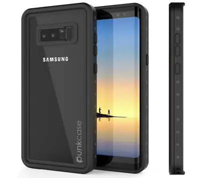 Samsung Galaxy Note 8 Waterproof Case IP68  PunkCase  Studstar Series  Clear • £28