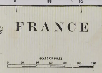 Vintage 1900 FRANCE Map 14 X11  ~ Old Antique Original NANTES NICE PARIS TOULOUS • $28.66