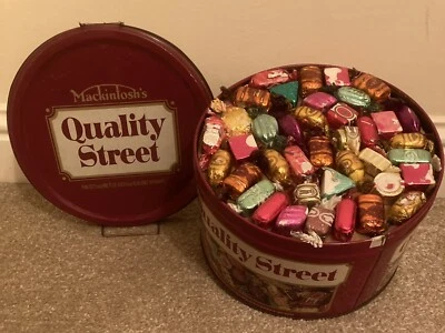 £21 • Buy Macintosh’s Quality Street Vintage Shop Window Dummy Chocolates Display Tin Rare