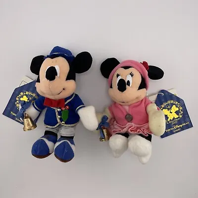 Mickey & Minnie - Tokyo Disney Sea Mini Plush - Christmas 2002 • $42.46