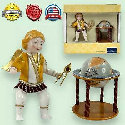 VILLEROY & BOCH 2pcs Scuola Di Angeli Columbus Ornament & Globe AUTHENTIC RARE • $39.99