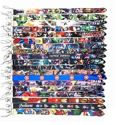 DC Marvel Avengers Superheros Lanyards Neck Strap Keychain ID Badge Phone Holder • $9.99