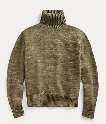 RRL Ralph Lauren Vintage Inspired Cotton Turtleneck Sweater-MEN- XL • $345