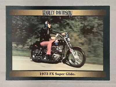 1992 Collect-A-Card HARLEY-DAVIDSON - 1973 FX Super Glide - #45 • $1.49