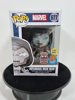 FUNKO POP! Vinyl Figure/Marvel Comics' INFAMOUS IRON MAN GITD EXCLUSIVE  677 • £12.99