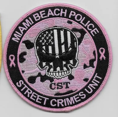 Breast Cancer Awareness Miami Beach Police Street Crimes State Florida FL  NEAT • $7.79