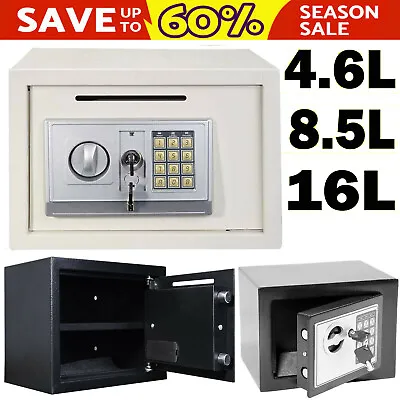 Electronic Password Security Safe Money Cash Deposit Key Box Office Home Safety • £21.81