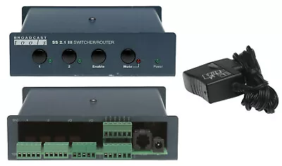 Broadcast Tools SS 2.1 III 2 Channel Balanced Stereo Audio Switcher *NO SERIAL* • $129.60