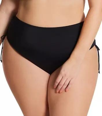 ELOMI Black Plain Sailing Adjustable Bikini Brief Swim Bottom US 18 NWOT • $18.88