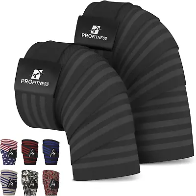 Profitness Knee Wraps For Weightlifting Men & Women - 78'' Long Knee Straps For  • $27.60