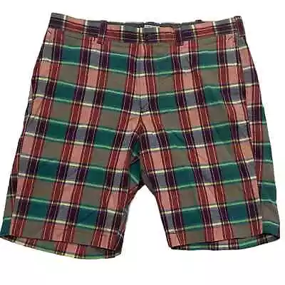 NWT Men’s J. Crew Indian Madras Plaid Shorts Sz 34 • $34