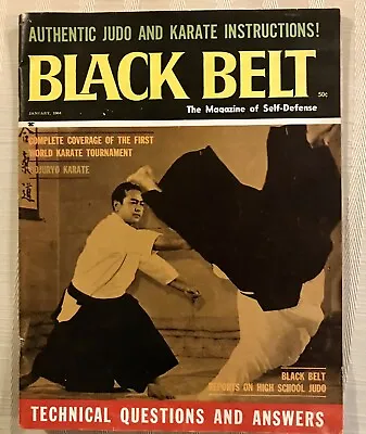 01/64 Black Belt Magazine Mas Oyama Ed Parker Aikido • $39.95