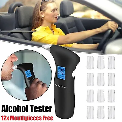 Police Digital Alcohol Tester Analyzer LCD Breathalyzer Detector Breath Tester • $18.49